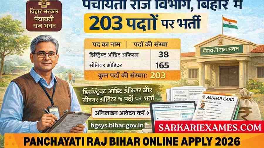 Panchayati Raj Bihar Online Apply 2026