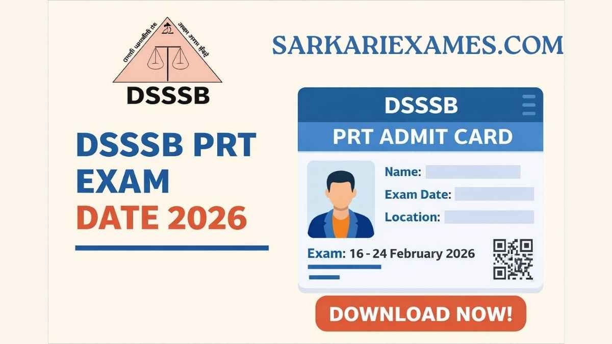 dsssb prt exam date 2026